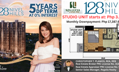For Sale: Studio at 128 Nivel Hills near Marco Polo Plaza Cebu Hotel - 28.012sqm