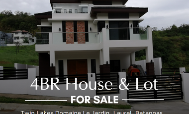 FOR SALE: 250 sq.m 2-Storey 4BR House & Lot in Twin Lakes Domaine Le Jardin