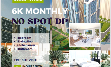 Condo Investment in Pasig near Eastwood - P6,000 Monthly for 1 BEDROOM!