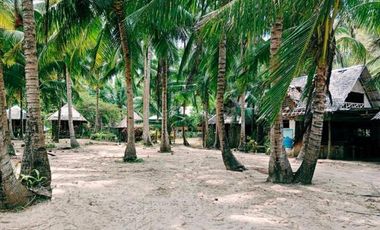 Front Lot Beach Resort with Cottages For Sale in El Nido City, Palawan
