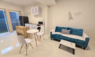 Townhouse for sale and rent, Villagegio Bangna, beautiful new house, warm minimalist decoration. Lots of usable space