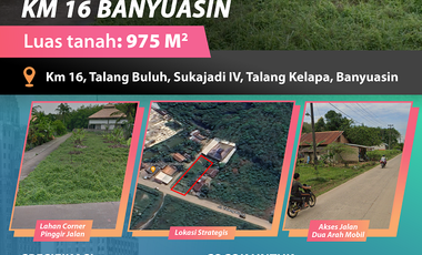 Tanah Dijual di Jl. Talang Buluh KM.16 Banyuasin