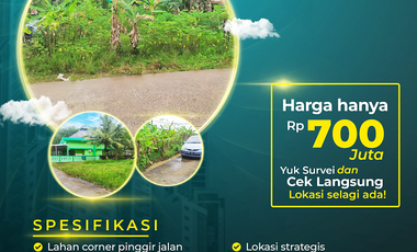 Tanah Dijual di Jl. Talang Buluh KM.16 Banyuasin