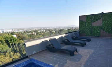 Departamento de lujo con amenidades, áreas comunes, Gym, alberca, roof, ludoteca y más.