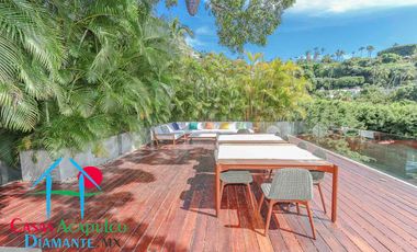 Hermosa casa en renta vacacional para 18 personas. Alberca y vista al mar