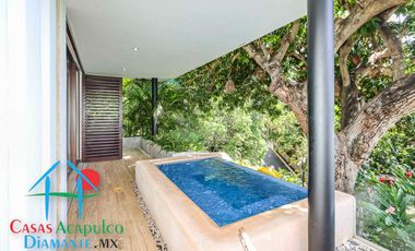 Hermosa casa en renta vacacional para 18 personas. Alberca y vista al mar