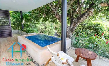 Hermosa casa en renta vacacional para 18 personas. Alberca y vista al mar