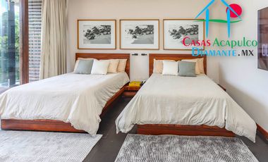 Hermosa casa en renta vacacional para 18 personas. Alberca y vista al mar