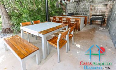 Hermosa casa en renta vacacional para 18 personas. Alberca y vista al mar
