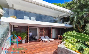 Hermosa casa en renta vacacional para 18 personas. Alberca y vista al mar
