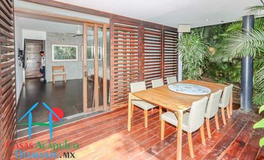 Hermosa casa en renta vacacional para 18 personas. Alberca y vista al mar