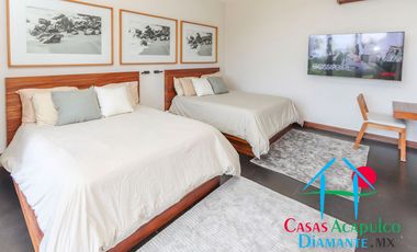 Hermosa casa en renta vacacional para 18 personas. Alberca y vista al mar