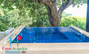 Hermosa casa en renta vacacional para 18 personas. Alberca y vista al mar
