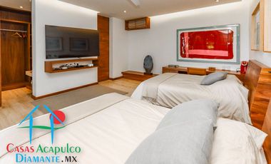 Hermosa casa en renta vacacional para 18 personas. Alberca y vista al mar