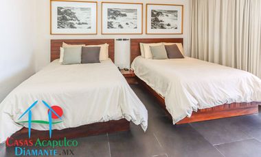 Hermosa casa en renta vacacional para 18 personas. Alberca y vista al mar