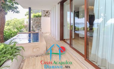 Hermosa casa en renta vacacional para 18 personas. Alberca y vista al mar