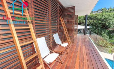 Hermosa casa en renta vacacional para 18 personas. Alberca y vista al mar