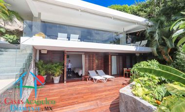 Hermosa casa en renta vacacional para 18 personas. Alberca y vista al mar