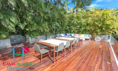 Hermosa casa en renta vacacional para 18 personas. Alberca y vista al mar
