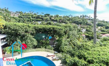 Hermosa casa en renta vacacional para 18 personas. Alberca y vista al mar