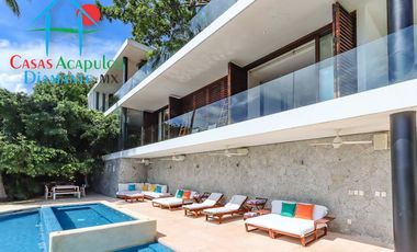 Hermosa casa en renta vacacional para 18 personas. Alberca y vista al mar