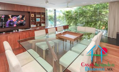 Hermosa casa en renta vacacional para 18 personas. Alberca y vista al mar