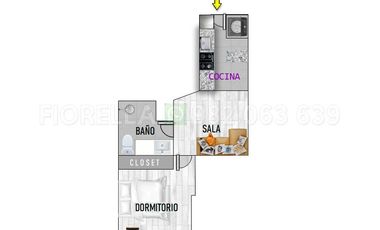 OCASION ALQUILO DPTO 40M2 - 01 DORM – LA VICTORIA