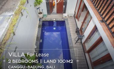 For yearly rent 2 Bedrooms villa fully furnished in Canggu Bali
