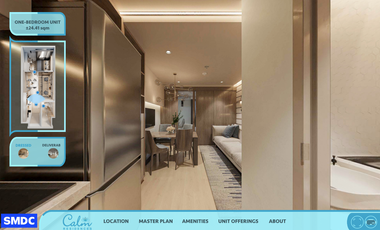 1BR UNIT W/ BALCONY 𝑺𝑴𝑫𝑪 𝑪𝑨𝑳𝑴 𝑹𝑬𝑺𝑰𝑫𝑬𝑵𝑪𝑬𝑺 (𝑷𝑹𝑬-𝑺𝑬𝑳𝑳𝑰𝑵𝑮 𝑻𝑼𝑹𝑵 𝑶𝑽𝑬𝑹 2026)