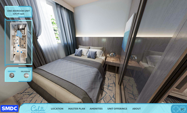 1BR UNIT W/ BALCONY 𝑺𝑴𝑫𝑪 𝑪𝑨𝑳𝑴 𝑹𝑬𝑺𝑰𝑫𝑬𝑵𝑪𝑬𝑺 (𝑷𝑹𝑬-𝑺𝑬𝑳𝑳𝑰𝑵𝑮 𝑻𝑼𝑹𝑵 𝑶𝑽𝑬𝑹 2026)