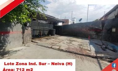 SE VENDE ESPECTACULAR LOTE ZONA INDUSTRIAL SUR - NEIVA (HUILA-COL)