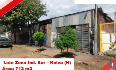 SE VENDE ESPECTACULAR LOTE ZONA INDUSTRIAL SUR - NEIVA (HUILA-COL)