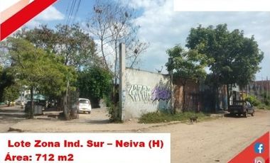 SE VENDE ESPECTACULAR LOTE ZONA INDUSTRIAL SUR - NEIVA (HUILA-COL)