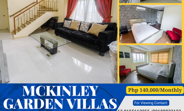 FOR RENT/SALE: 3 Bedroom Fully Furnished Unit in MCKINLEY GARDEN VILLAS