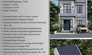 Jual Rumah 2 Lantai Taman Cimanggu Bogor Hanya 570 Juta