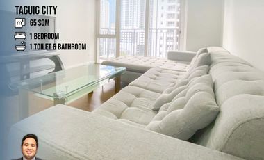 Cozy Relaxing Fresh Minimalist One Bedroom for Sale in Two Maridien at Taguig City