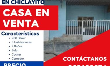 ID 1064008 Casa De 200.6 M² En Chiclayito, A Pocas Cuadras De Av. Progreso-Rfacun