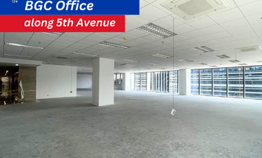 🏢 BGC Office For Lease 540 sqm along 5th Avenue, near High Street, Bonifacio Global City