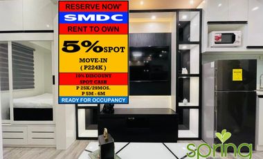 RENT TO OWN in SM Bicutan, Parañaque City at SMDC Spring Residences Near in Mall of Asia, Makati City and Alabang (CBD)