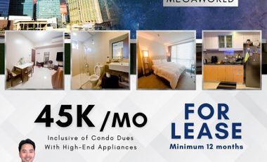 Fully Furnished One Bedroom 1BR with Parking at One Uptown Residence BGC for Rent LC005