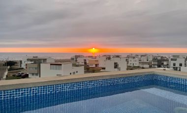 Exclusivo Departamento Dúplex en Condominio con Vista Al Mar y Piscina Privada