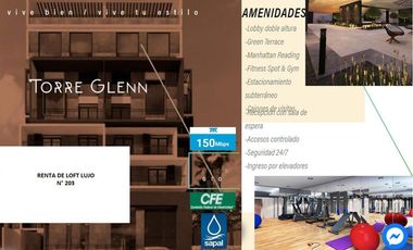 Departamento en RENTA ubicado en TORRE GLENN (a un costado de Barranca del Refugio). Leon, Gto