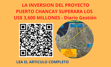 VENDO TERRENO EN CHANCAY MEGAPUERTO PAN NORTE KM 84