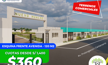 Terrenos comerciales frente avenida