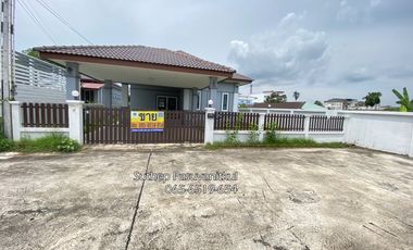 Single detached house for sale, corner house, Taphong Land Village 5, area 105 sq m, 300 m from Sukhumvit Road, near the sea, Mueang Rayong District, Rayong Province.