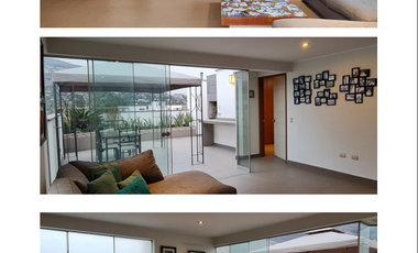 SURCO, VENTA HERMOSO E ILUMINADO DEPARTAMENTO DUPLEX,EN  LAS LADERAS DE LAS CASUARINAS,calle cerrada