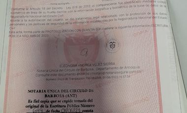 TE VENDO ESTA HUMILDE CASA FINCA EN BARBOSA ANTIOQUIA.