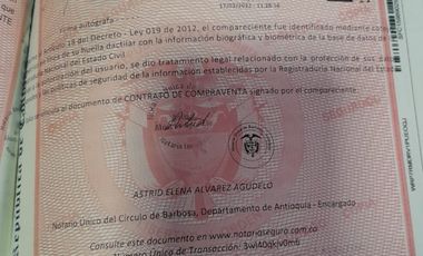 TE VENDO ESTA HUMILDE CASA FINCA EN BARBOSA ANTIOQUIA.