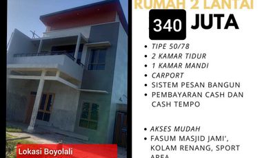 Rumah 2 Lantai 300 Jutaan Di Boyolali