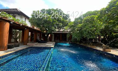 Detached house for sale, Baan Nuanchan project, size 386 square wa, Bali style , private swimming pool , Property code 03-036